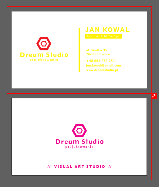 Definiowanie kolorów w projekcie