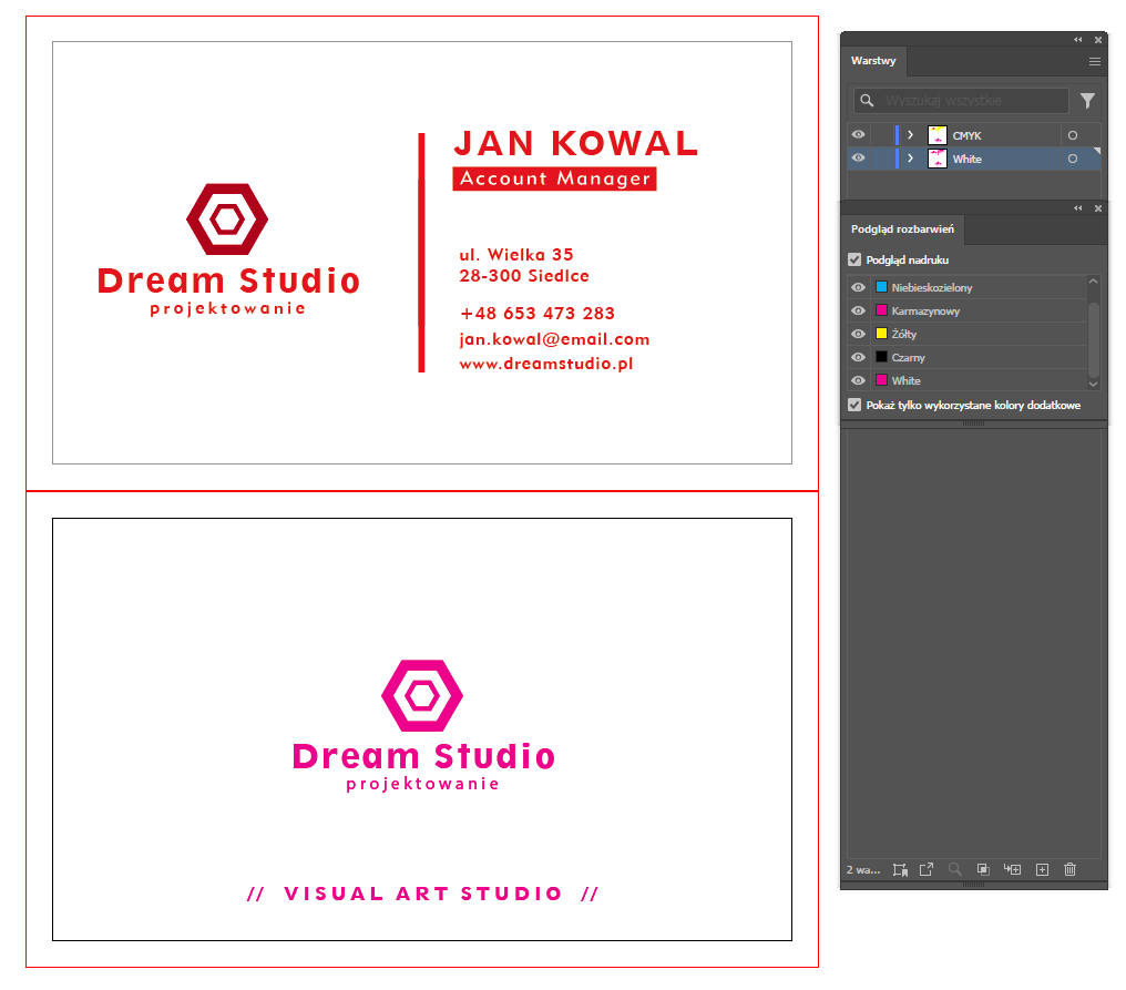 Podgląd rozbarwień pliku