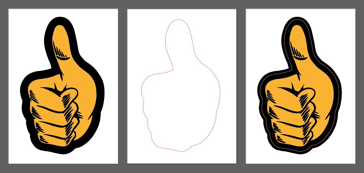 Gotowy plik z wykrojnikiem do cięcia ploterowego