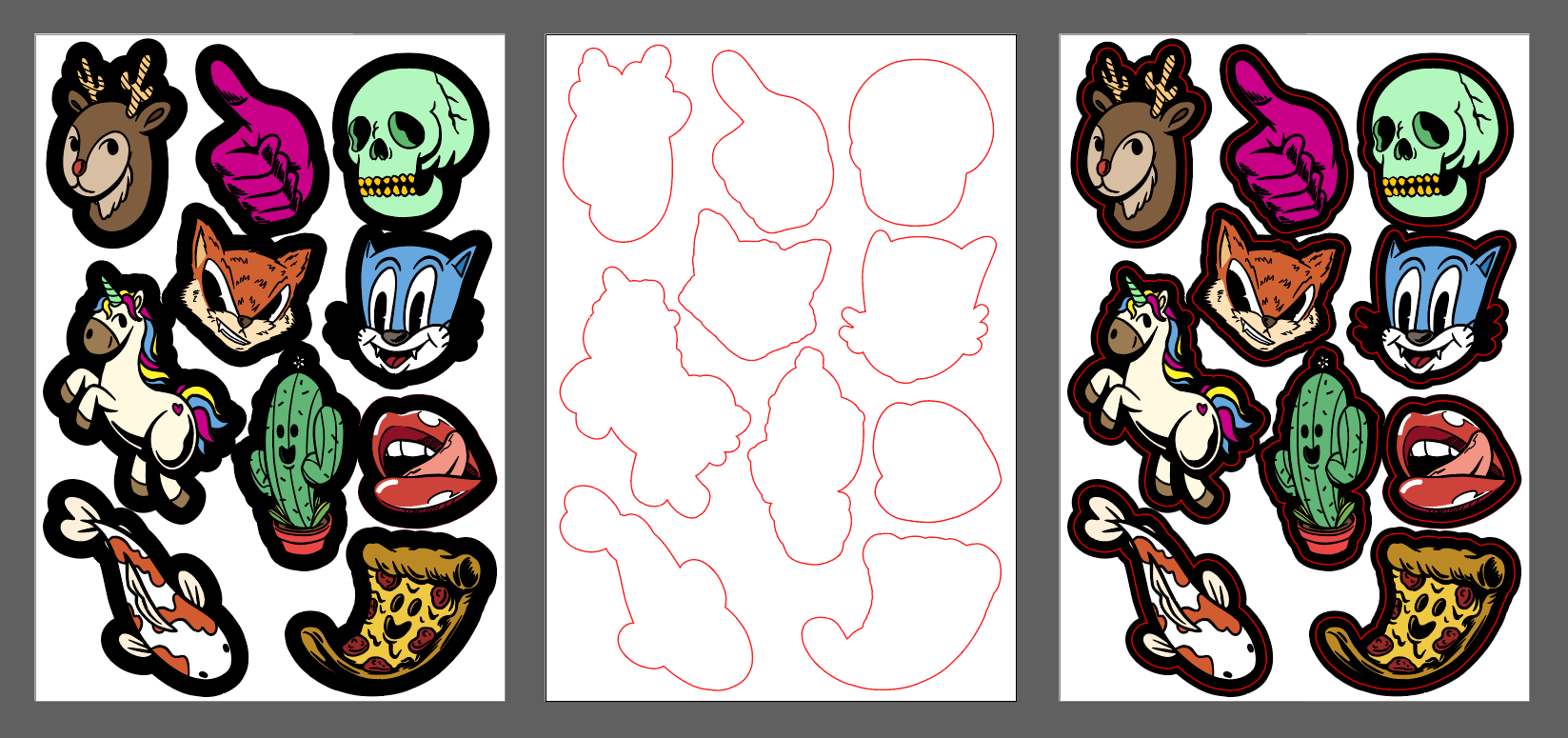 Gotowy plik z wykrojnikiem do rycowania ploterowego