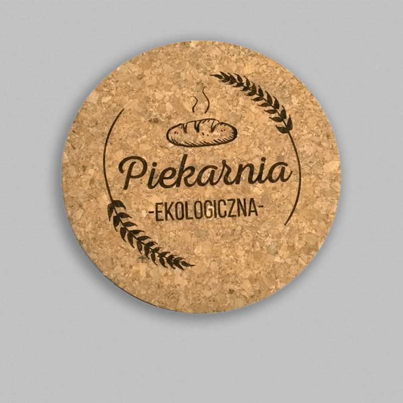 Podkładki korkowe grawerowane