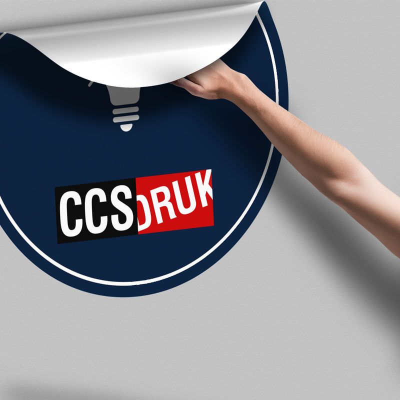 Naklejki okrągłe wielki format