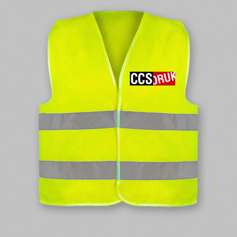 Kamizelki odblaskowe z nadrukiem