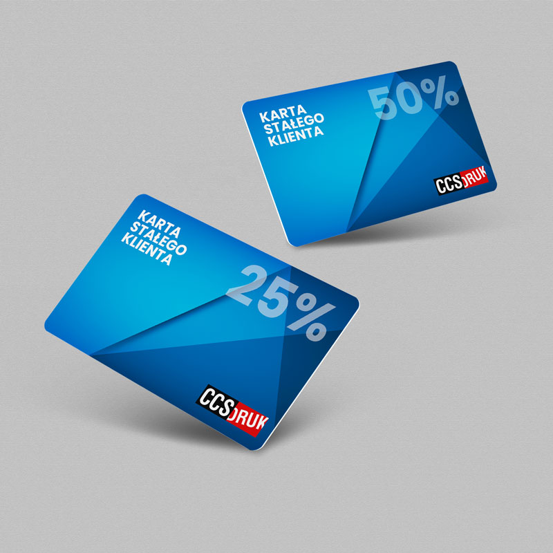 Karty lojalnościowe, rabatowe, stałego klienta