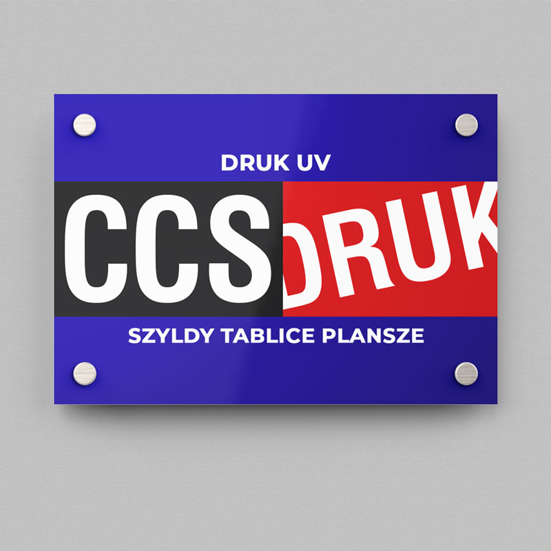Plansze szyldy tablice druk UV